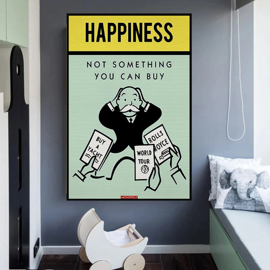 Monopoly Canvas Wall Art: Not Something You Can Buy-GraffitiWallArt