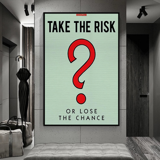 Monopoly Canvas Wall Art: Take the Risk Design-GraffitiWallArt