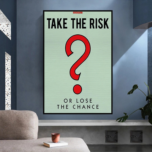 Monopoly Canvas Wall Art: Take the Risk Design-GraffitiWallArt