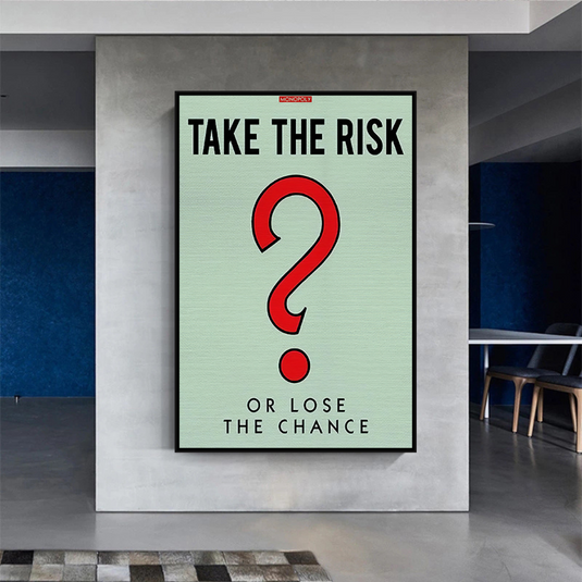 Monopoly Canvas Wall Art: Take the Risk Design-GraffitiWallArt