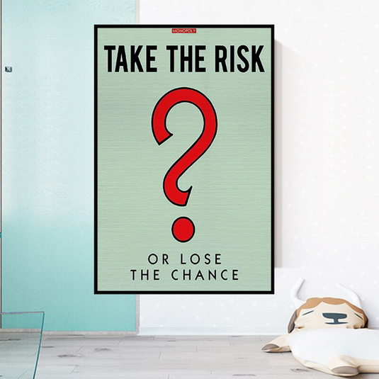 Monopoly Canvas Wall Art: Take the Risk Design-GraffitiWallArt