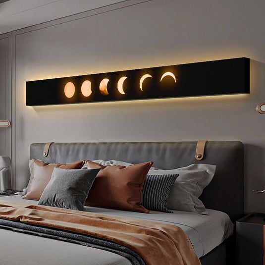 Moon Eclipse LED Wall Lght: Stylish & Energy-Efficient Lighting-GraffitiWallArt