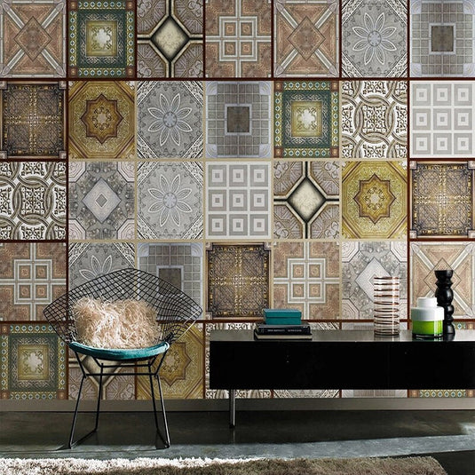 Moroccan Wallpaper Mural: Enhance Your Space-GraffitiWallArt