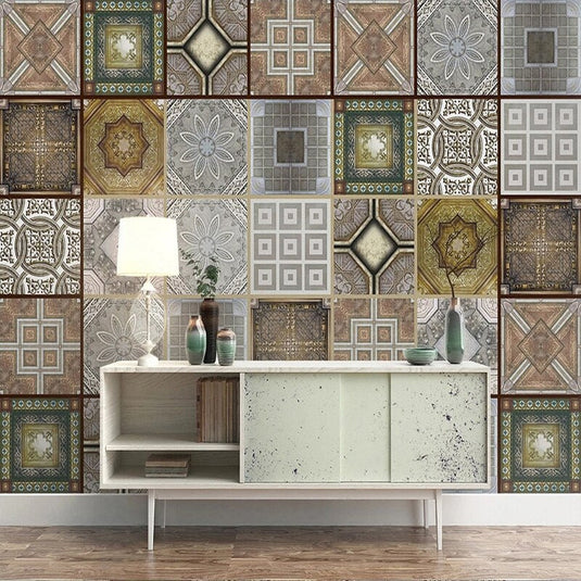 Moroccan Wallpaper Mural: Enhance Your Space-GraffitiWallArt