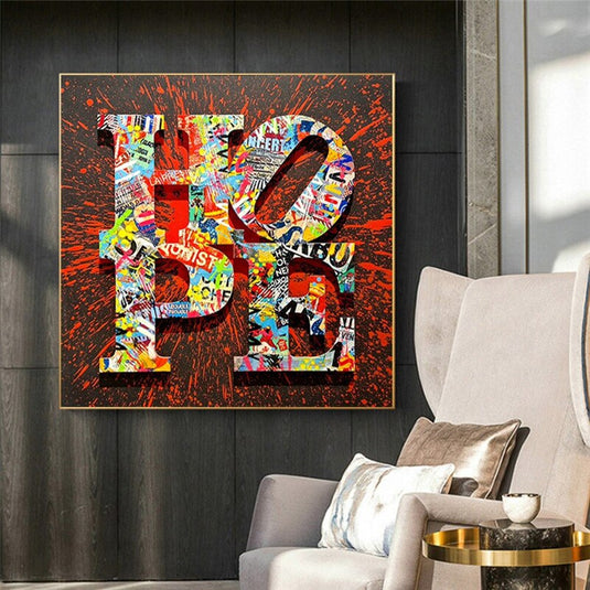 Motivational Graffiti Art Print on Canvas - Street Art Home Decor-GraffitiWallArt