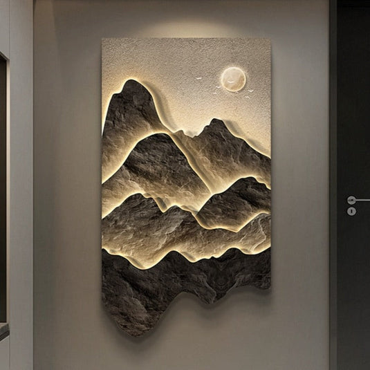 Mountains Wall Light - Perfect Mountains Wall Light-GraffitiWallArt