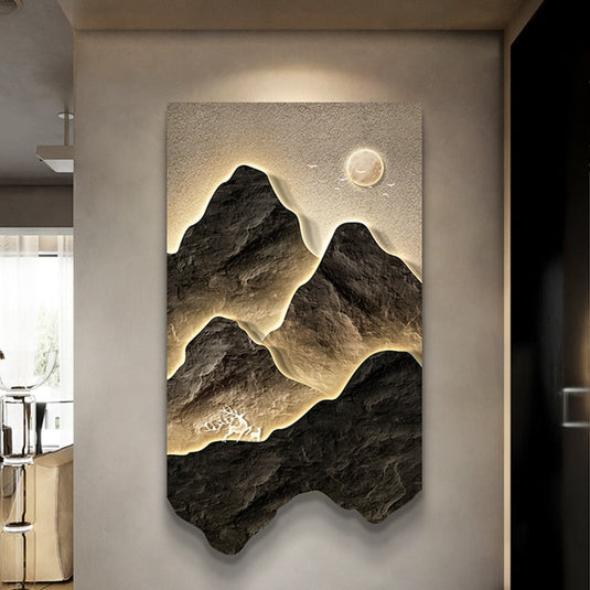 Mountains Wall Light - Perfect Mountains Wall Light-GraffitiWallArt