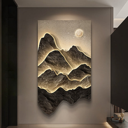 Mountains Wall Light - Perfect Mountains Wall Light-GraffitiWallArt