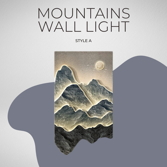 Mountains Wall Light - Perfect Mountains Wall Light-GraffitiWallArt