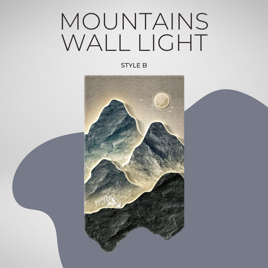 Mountains Wall Light - Perfect Mountains Wall Light-GraffitiWallArt