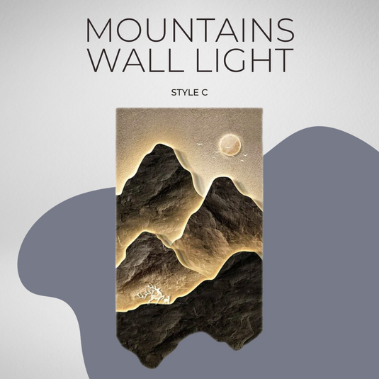 Mountains Wall Light - Perfect Mountains Wall Light-GraffitiWallArt