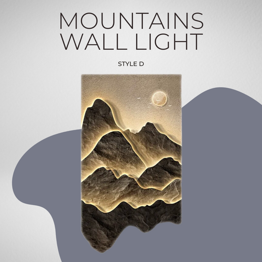 Mountains Wall Light - Perfect Mountains Wall Light-GraffitiWallArt