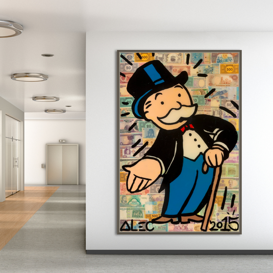 Mr Monopoly Canvas Wall Art: Elevate Your Magician D√©cor-GraffitiWallArt