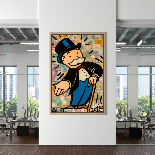 Mr Monopoly Canvas Wall Art: Elevate Your Magician D√©cor-GraffitiWallArt