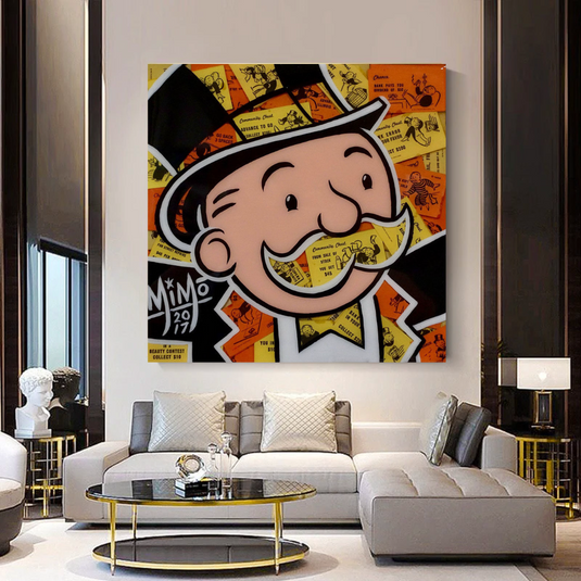 Mr Monopoly Canvas Wall Art ‚Äì Premium and Eye-catching D√©cor-GraffitiWallArt