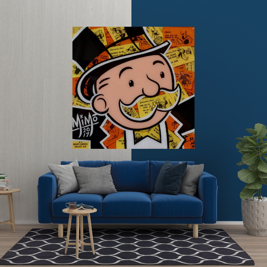 Mr Monopoly Canvas Wall Art ‚Äì Premium and Eye-catching D√©cor-GraffitiWallArt