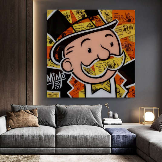 Mr Monopoly Canvas Wall Art ‚Äì Premium and Eye-catching D√©cor-GraffitiWallArt