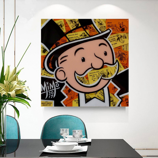 Mr Monopoly Canvas Wall Art ‚Äì Premium and Eye-catching D√©cor-GraffitiWallArt