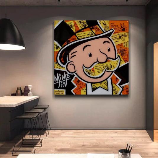 Mr Monopoly Canvas Wall Art ‚Äì Premium and Eye-catching D√©cor-GraffitiWallArt