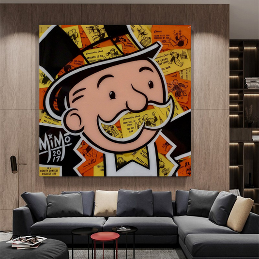 Mr Monopoly Canvas Wall Art ‚Äì Premium and Eye-catching D√©cor-GraffitiWallArt