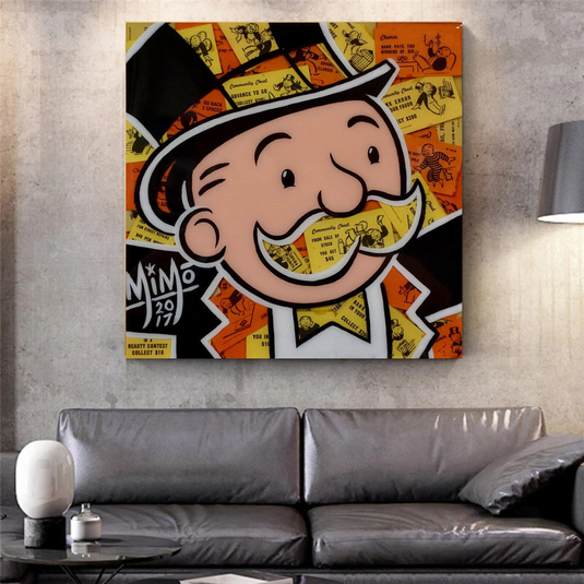 Mr Monopoly Canvas Wall Art ‚Äì Premium and Eye-catching D√©cor-GraffitiWallArt