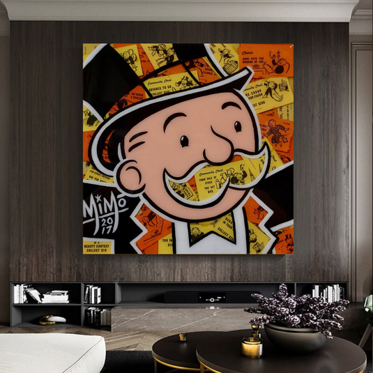 Mr Monopoly Canvas Wall Art ‚Äì Premium and Eye-catching D√©cor-GraffitiWallArt