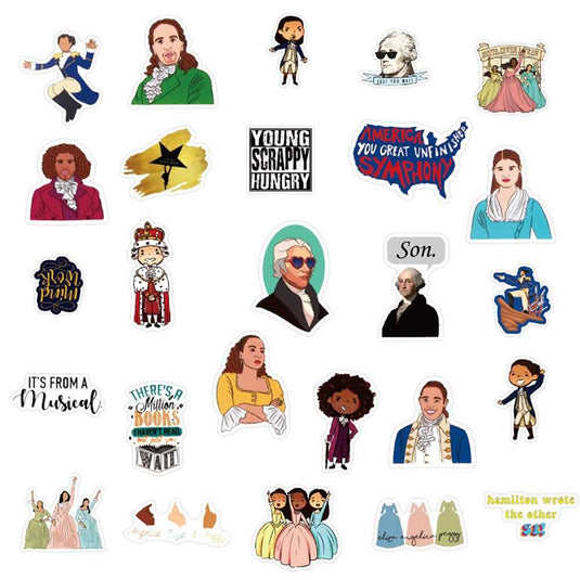 Musical Hamilton Graffiti Stickers-GraffitiWallArt