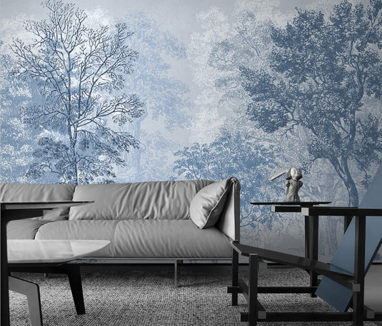 Mystic Moonlight Meadow Wallpaper - Transform Your Space-GraffitiWallArt