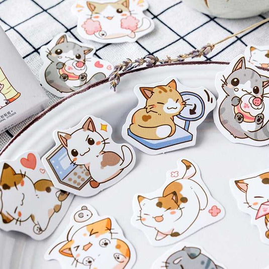 Naughty Cats Sticker Pack-GraffitiWallArt