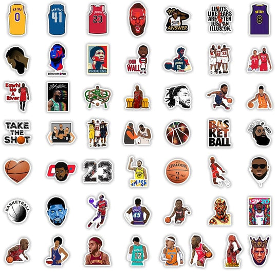 NBA Basketball Star Stickers-GraffitiWallArt