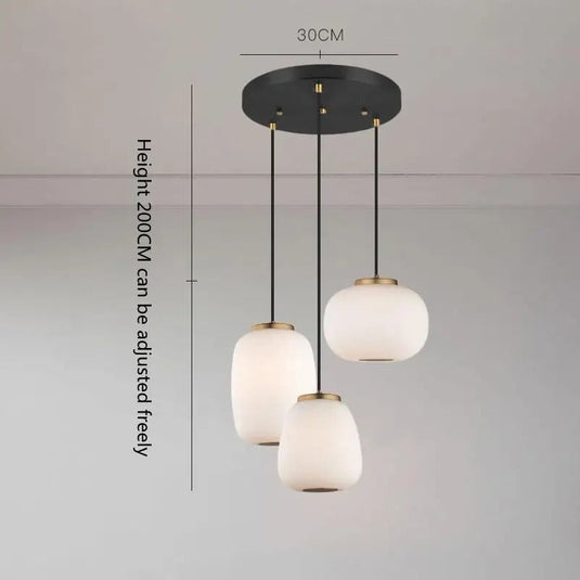 Nordic Glass Pendant Light: Exquisite Lighting Fixture-GraffitiWallArt