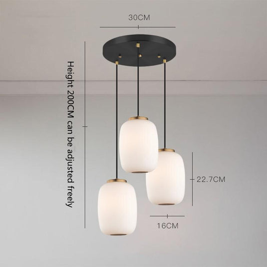 Nordic Glass Pendant Light: Exquisite Lighting Fixture-GraffitiWallArt