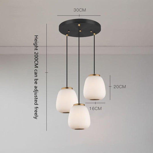 Nordic Glass Pendant Light: Exquisite Lighting Fixture-GraffitiWallArt