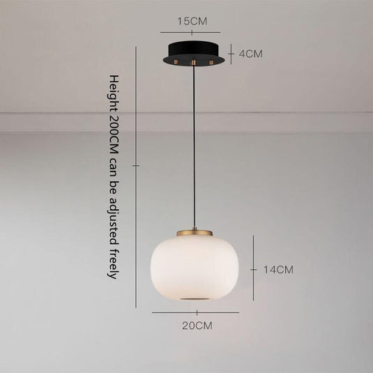 Nordic Glass Pendant Light: Exquisite Lighting Fixture-GraffitiWallArt