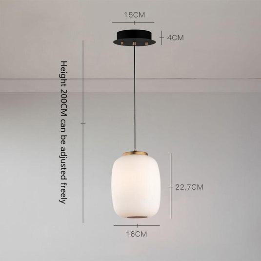 Nordic Glass Pendant Light: Exquisite Lighting Fixture-GraffitiWallArt