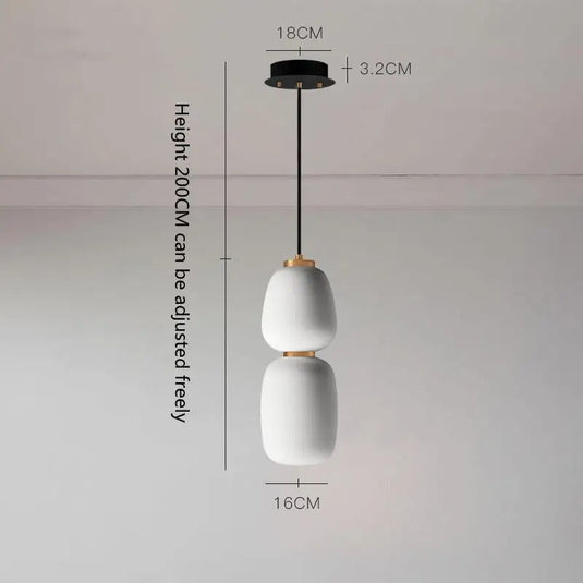 Nordic Glass Pendant Light: Exquisite Lighting Fixture-GraffitiWallArt