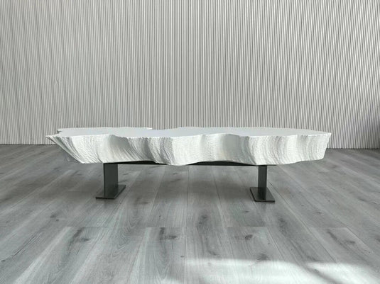 Nordic Modern Minimalist Glass Fiber-Reinforced Plastic Coffee Table-GraffitiWallArt