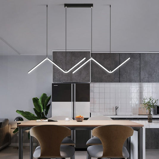 Nordic Pendant Light Art Line LED Hanging Lamp-GraffitiWallArt