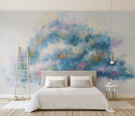 Pastel Tree Wallpaper Murals: Transform Your Space-GraffitiWallArt