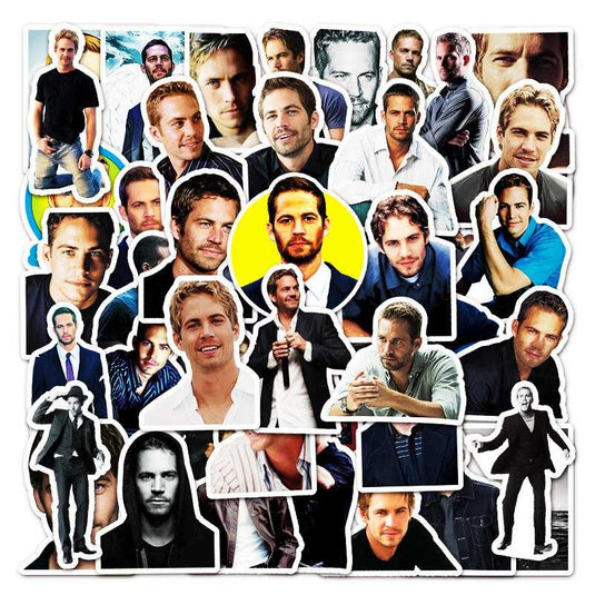 Paul Walker Stickers - Famous Movie Star Pack Waterproof Bundle-GraffitiWallArt