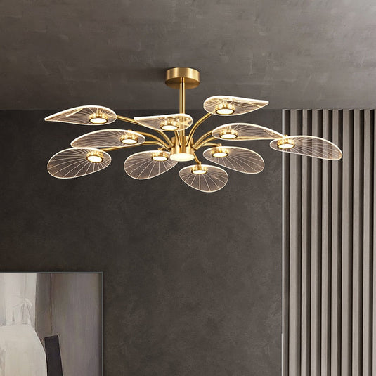 Petals Chandelier: Illuminate Your Space with Grace-GraffitiWallArt