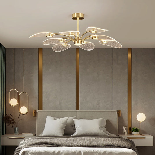 Petals Chandelier: Illuminate Your Space with Grace-GraffitiWallArt