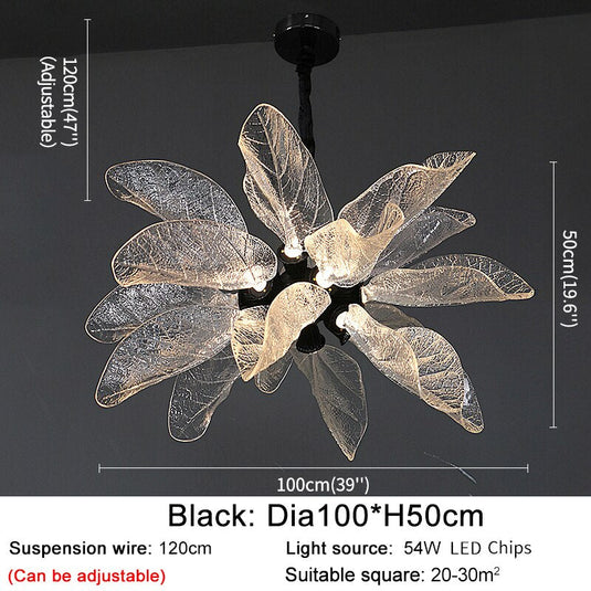 Petals Nest Crystal Chandelier: Stunning Home Lighting-GraffitiWallArt