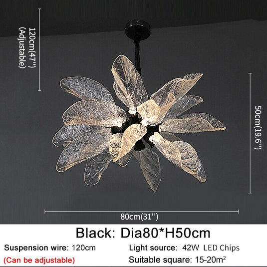 Petals Nest Crystal Chandelier: Stunning Home Lighting-GraffitiWallArt