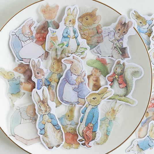 Peter Rabbit Stationery Stickers - Delightful and Charming!-GraffitiWallArt