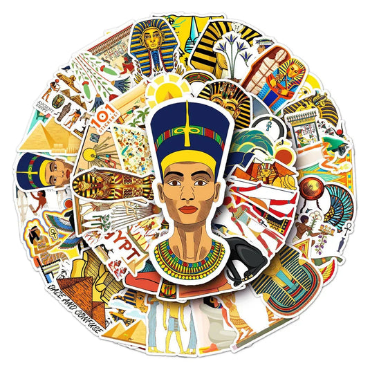 Pharaoh Egyptian Pyramids Stickers Pack-GraffitiWallArt