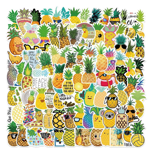 Pineapple Stickers Pack - Famous and Waterproof Bundle-GraffitiWallArt