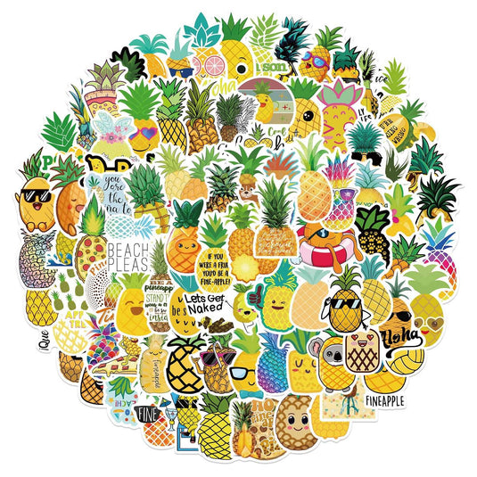 Pineapple Stickers Pack - Famous and Waterproof Bundle-GraffitiWallArt