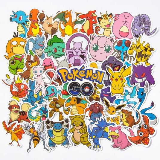 Pokemon Waterproof Sticker Pack - Famous Bundle-GraffitiWallArt