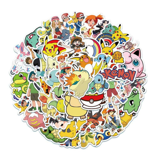 Pokemon Waterproof Sticker Pack - Famous Bundle-GraffitiWallArt